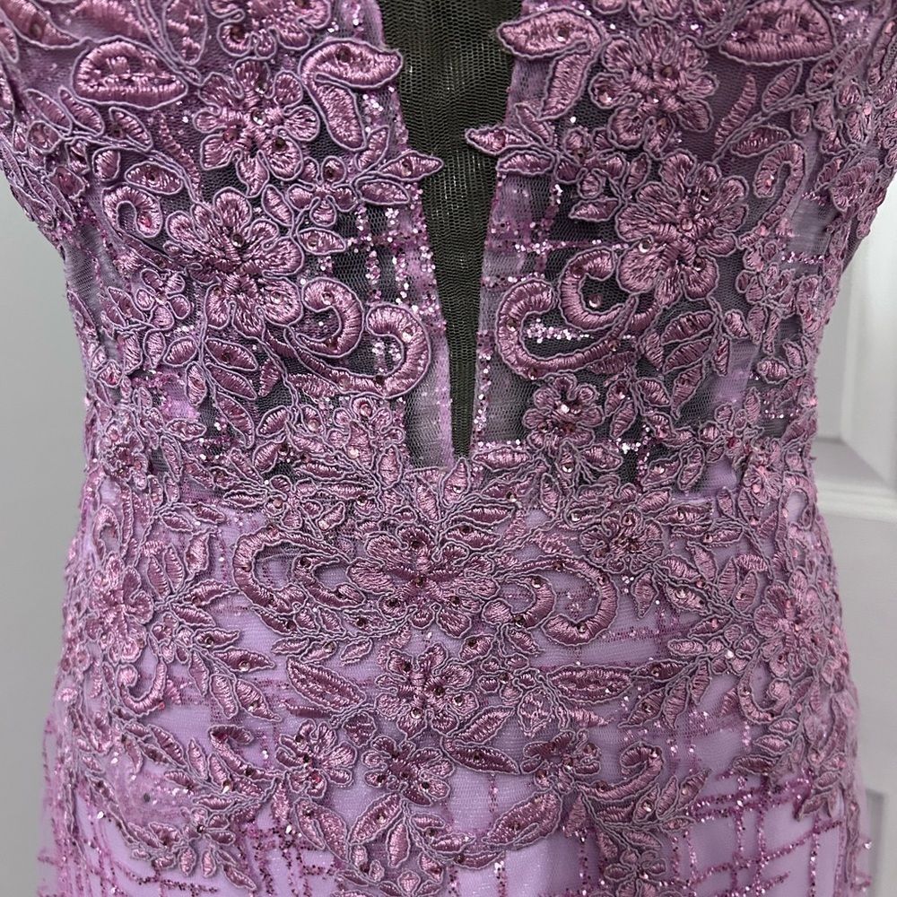Elegant Lace Pink Prom / Honecoming Dress - Picture 4 of 14